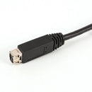 Hi-Speed Black Firewire 800 to 400 - 9 pin FW800 to 6 pin FW400 Cable - 70cm