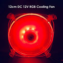 12cm RGB Gorgeous Cooling Fan for PC Case Chassis 3Pin DC 12V Cooler Radiator