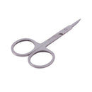 Woman Slanted Tip Stainless Steel Eyebrow Scissors Trimmer Cosmetic Tool Si E5U6