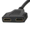 Dvi-D Male (24+1) To Two Hdmi Dual Female Y-Splitter Video Cable Adapter 30 R8P1