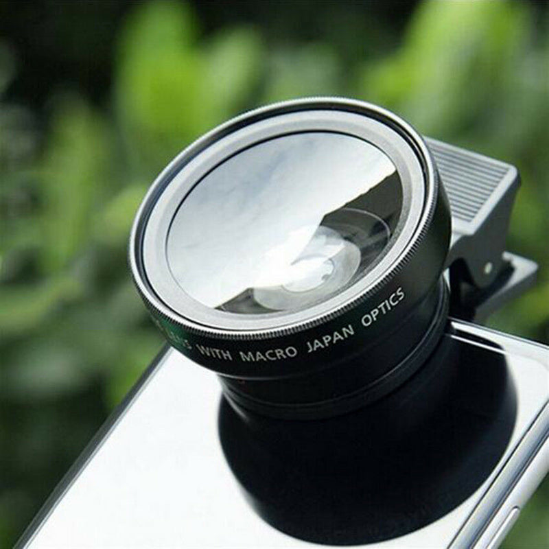 Cell Phone Camera Lens 2 in 1 Clip-on Kit 0.45X Wide Angle Macro Camera kit Len