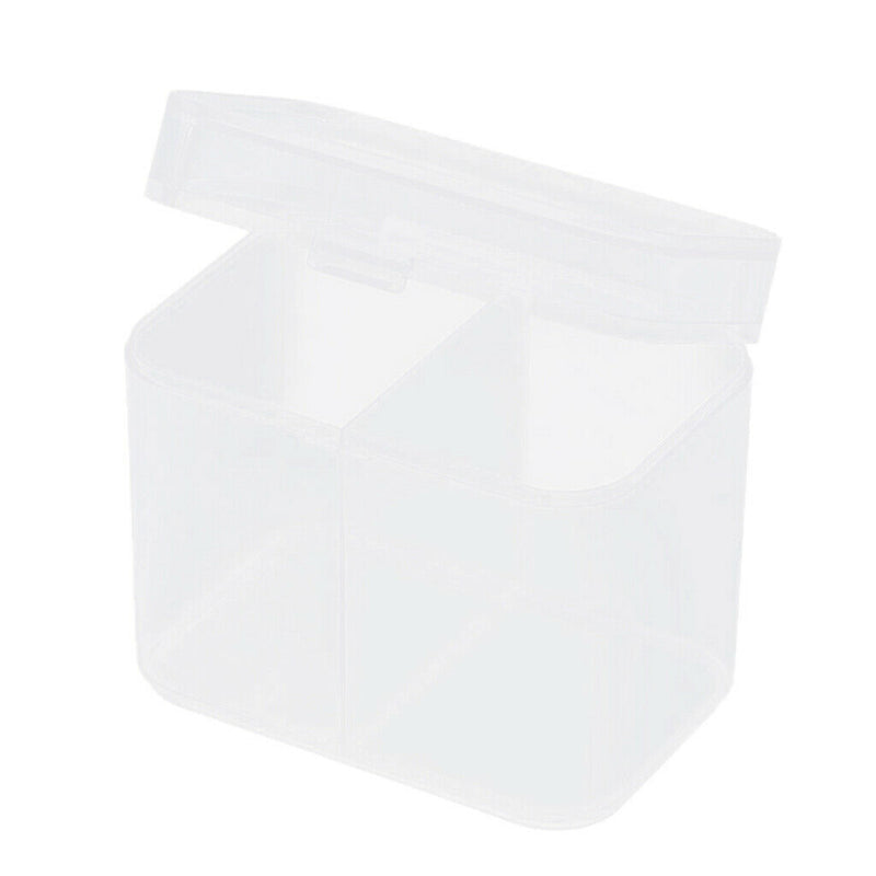 Plastic Makeup Rounds Cotton Swabs Towels Storage Box Crafts Container Case