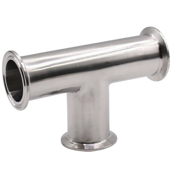 1.5Inch 38Mm Sanitary Tri Clamp 3 Way Tee 304 Stainless Steel Sanitary Ferr F8X5