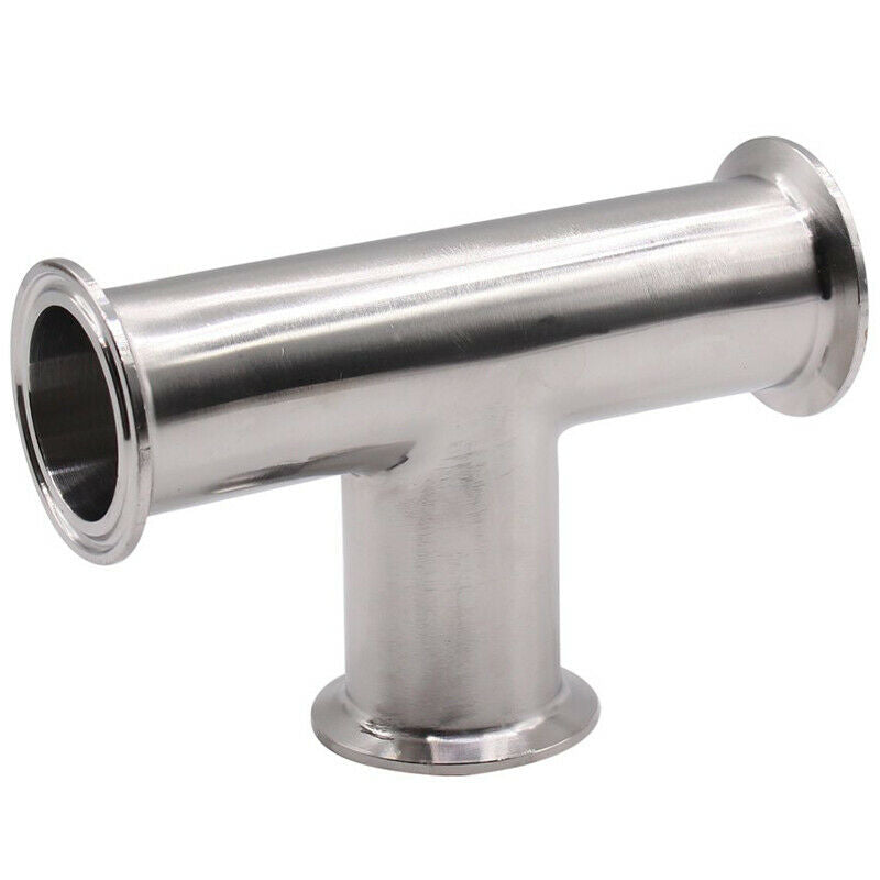 1.5Inch 38Mm Sanitary Tri Clamp 3 Way Tee 304 Stainless Steel Sanitary Ferr F8X5