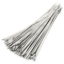 50Pcs 4.6X300Mm Stainless Steel Exhaust Pipe Wrap Coated Locking Cable Zip  J5B4
