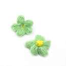 10pcs Crochet Flowers Patches Embellishment Scrapbook for Bag Hairclip Decor