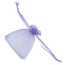 100 Light Purple Organza Wedding Favour Candy Bags Jewellery Organza Pouche
