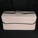 Trunk Organizer Felt Cloth Foldable Car SUV Storage Bag Cargo Box Beige gfd VGF