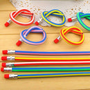 70 Pack - Soft Flexible Bendy Pencils - 6 Assorted Colours - perfect for Cl