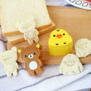 2pcs Cartoon Bear Chicken Shaped Rice Sushi Molds Suits Kid DIY Cake Cookie Tool