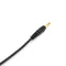 4.9ft Black Durable PVC 6.35mm to 3.5mm Male Female Audio Line Connector