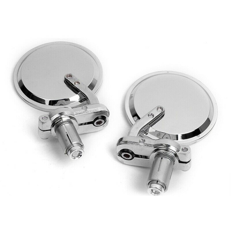Cnc Motorcycle Moto Bike 7/8Inch 22Mm Handle Bar End Mirrors Collapsible Fo E8H9