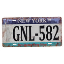 New York Car License Retro Metal Tin Sign Plaque Picture Bar Pub Man Cave