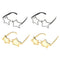 4pcs Five-point Star Sunglasses Eyeglasses Funny Costume Glasses Photo Prop