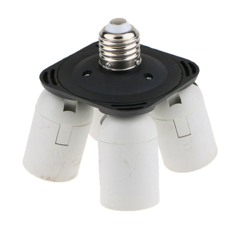 1 To 4 E27 Plastic Base Socket Light Lamp Bulb Head