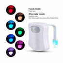 8 Color LED Motion Sensing Automatic Toilet Bowl Night Light 1W 2M Distance