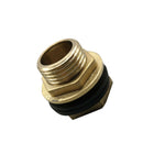 Water Tank Connector 3/4" Female 1" Male Brass Garden Fitting with 2 Rubber Ring