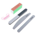 MagiDeal 5Pcs Nail Sanding Files Polish Buffer Block Manicure Cleaning Brush