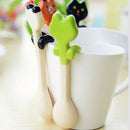 HOT Cartoon Animal Ceramic Spoon Teaspoon Spoon Stirring Mixing Coffee New x