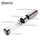 570Ml Glass Water Bottle with Tea Strainer Tea Water Separation Infuser Fre