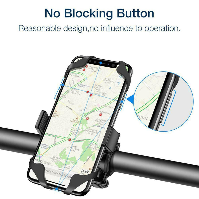 Rack Smartphone Bicycle Bracket Strap Bike Phone Holder MTB Motorcycle Stand