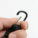 High Elasticity With Back Splint Sports Carabiner Key Chain Hanging Retractable