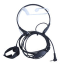 Flexible Throat Mic Microphone Covert Acoustic Tube Earpiece Headset With F