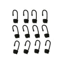 12x Spiral Wire Bungee Shock Cord End Hooks Elastic Rope Clips For Boat Raft