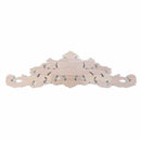 European Style Real Rubber wood Long Floral Carving Applique Home Decoratio