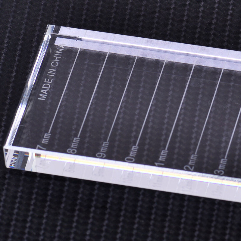 2 in1 Glass Crystal Eyelash Holder Lash Separator Adhesive Glue Pallet Extension