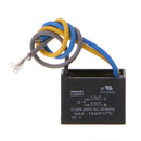 CBB61 1.5uF+2.5uF 3 Wires Black AC 250V 50/60Hz Capacitor For Ceiling Fan