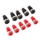 10pcs 4mm Banana Jack Panel Socket Speaker Audio Cable Connectors 1000V/32A