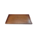 Natural Wood Serving Tray SPA Tea Food Server Dishes Platter Brown Plate-XS