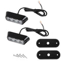 2x 3LED Amber Strobe Flashing Lights Recovery Breakdown Car Truck Lorry