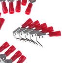 20Pcs 6.3mm Red piggy back .250 spade Insulated wire Crimp Terminal conneckos 3c