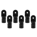 6x Nylon 7/8" Tube Eye End Cap Bimini Top Fitting/Hardware Stainless Steel