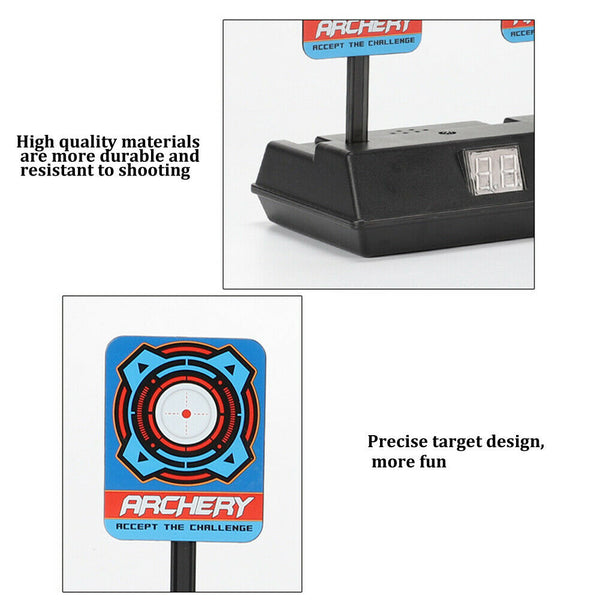 Electronic Light Sound Scoring Target Intelligent Auto Reset Scoring Toys #gib