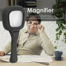 Multi-functional Magnifying Glass Handheld Magnifier Loupe with LED Lamp A