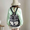 Multifunction Anti-Theft Backpack Oxford Print Lady Shoulder Bag (Elephant)