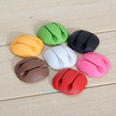 25PCS Cable Clips Organizer Desk Tidy USB Charging Cable Holder Wire Drop Lead