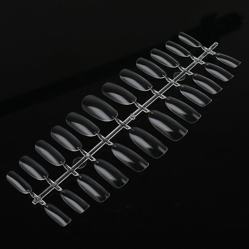 216Pcs 3IN1  Acrylic False All French Nail Art Tips Nail Art Natural DIY Too Hn