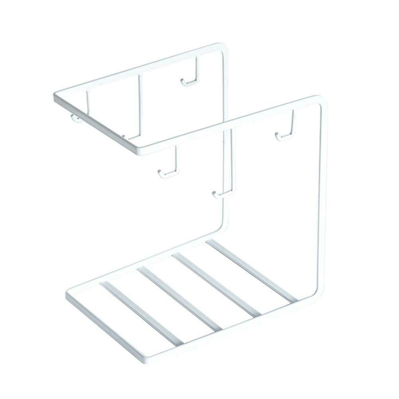 6-hook Stand Mug Coffee Cup Cup Handgrip Tray Rack With Holder With Storage HG4I