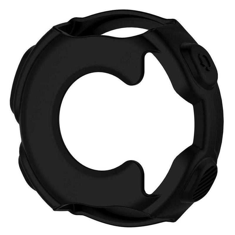 Silicone Skin Case Cover for Garmin Forerunner 235 735XT Watch(Black) A