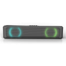 A4 6W RGB USB Wired Sound Bar PC Home Theater TV Stereo Surround Speaker