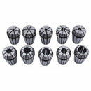 10Pcs/Set Ultra Precision ER16 1-10MM Spring Collet Set For CNC Milling Lat