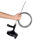 Hand-operated Drain Auger w/ Pipe For Toilet Sewer Blockage Dredge Clog Remover