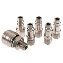 6Pcs EURO Air Line Hose Compressor Fitting Connector Quick Release Set 1/4"SEAU