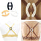12X Women Webbing Bra Buckles Shadow-Shaped Buckle Bra Clip Strap Holder  Z