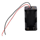 2 Pcs Dual Layers Black Plastic 4 x AA 6V Battery Holder Case Wired G5S1
