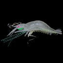 5pcs Soft shrimp bait luminous silicone prawn fishing lures hook bait 5 coloME